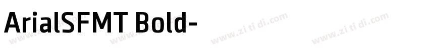 ArialSFMT Bold字体转换